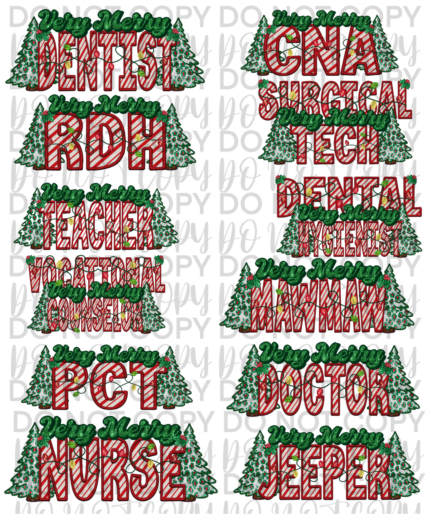 VERY MERRY NAME BUNDLE - Custom Name Request