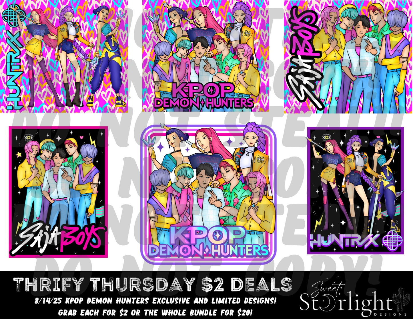 K-Pop Demon Hunters $2 Deal Whole Bundle
