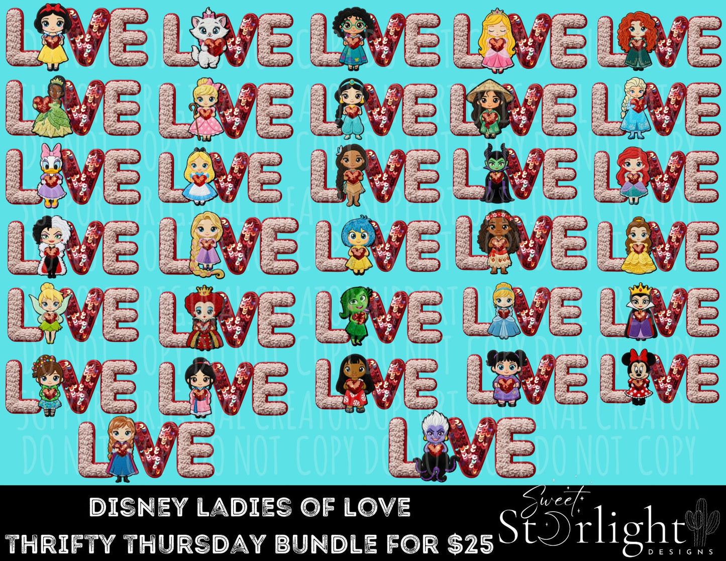 12/11/25 LADIES OF LOVE WHOLE BUNDLE-32 DESIGNS TOTAL