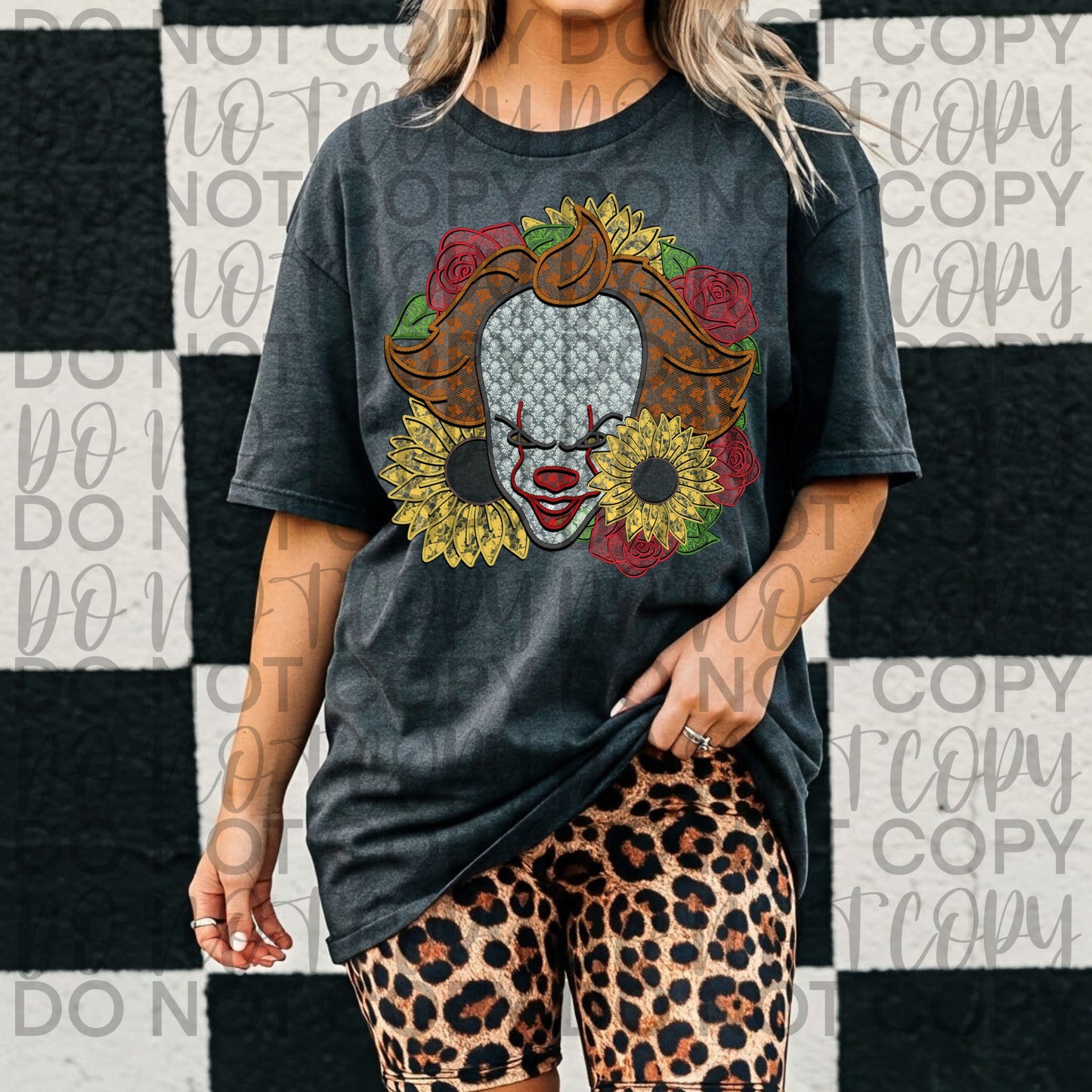 FLORAL FAUX LACE PENNYWISE