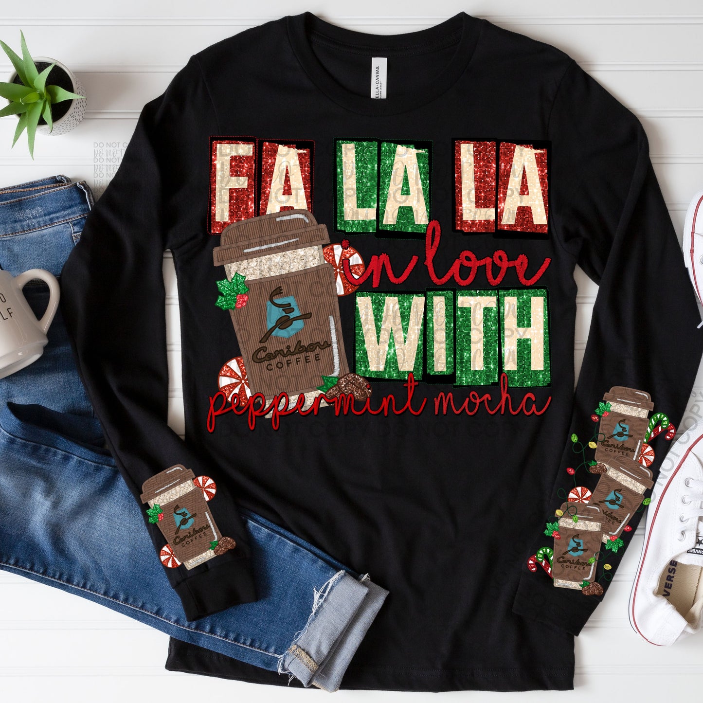 Caribou Fa la la in love with peppermint mocha set