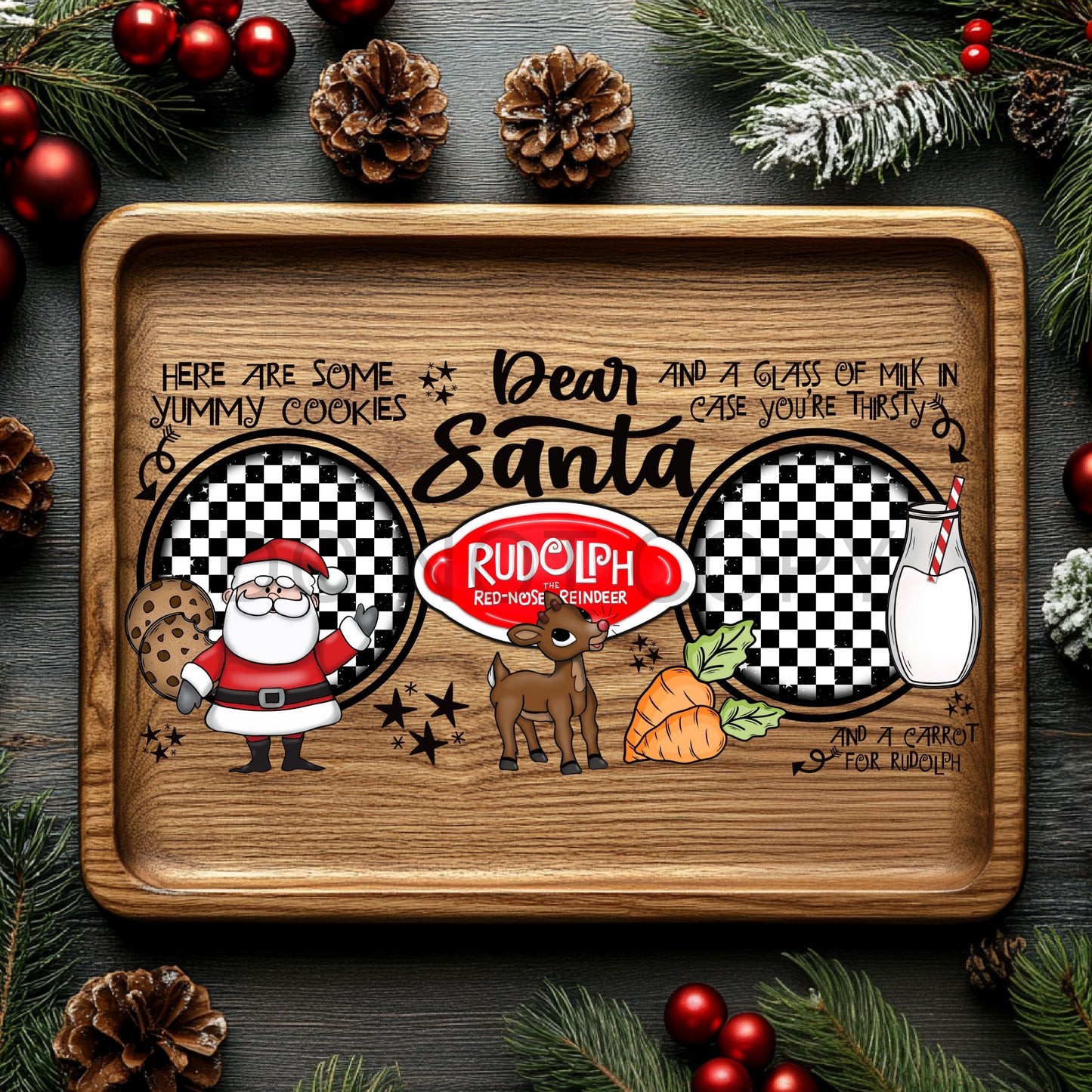 Rudolph Cookie Tray