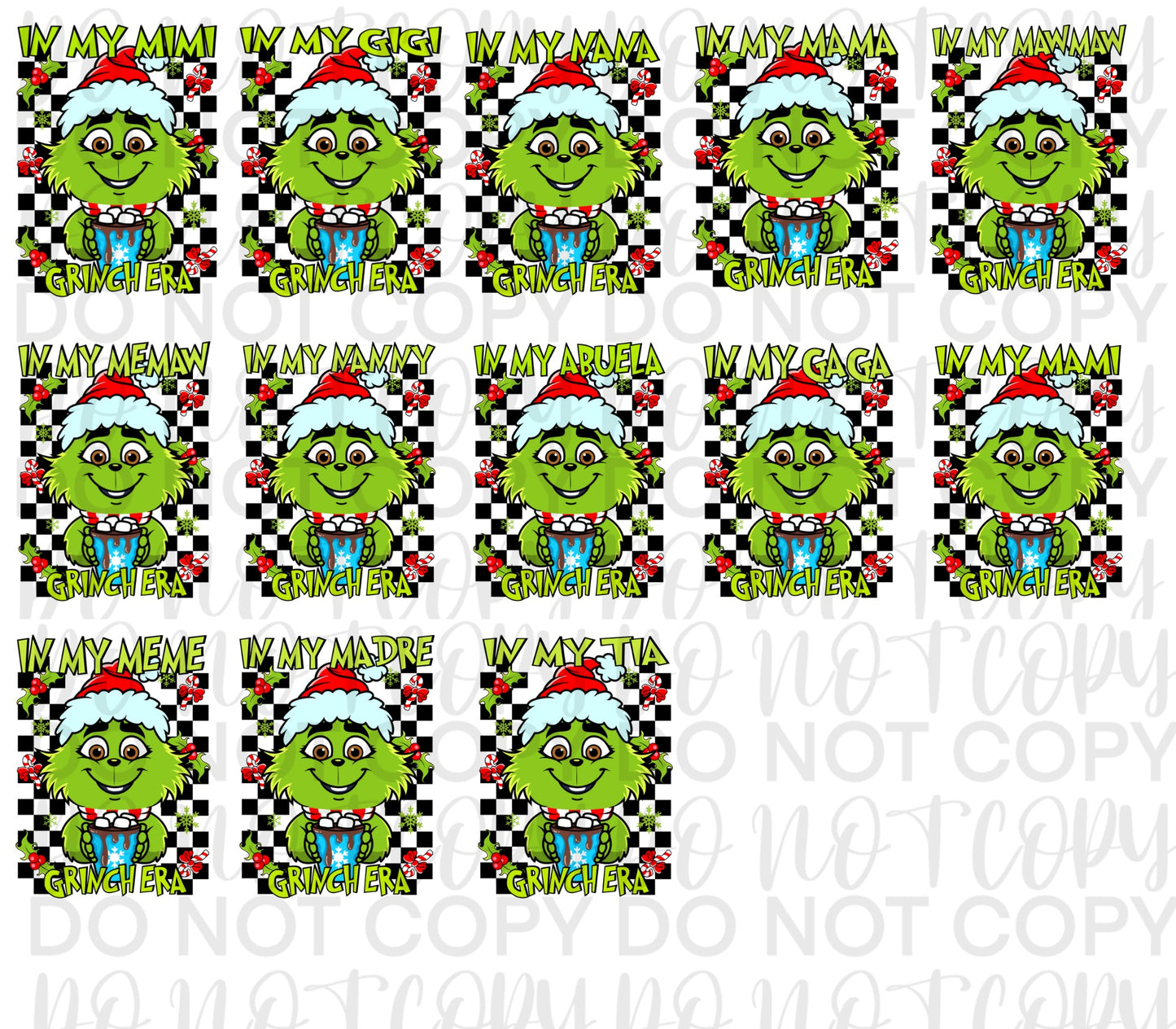 IN MY FAMILY NAME GRINCH BUNDLE