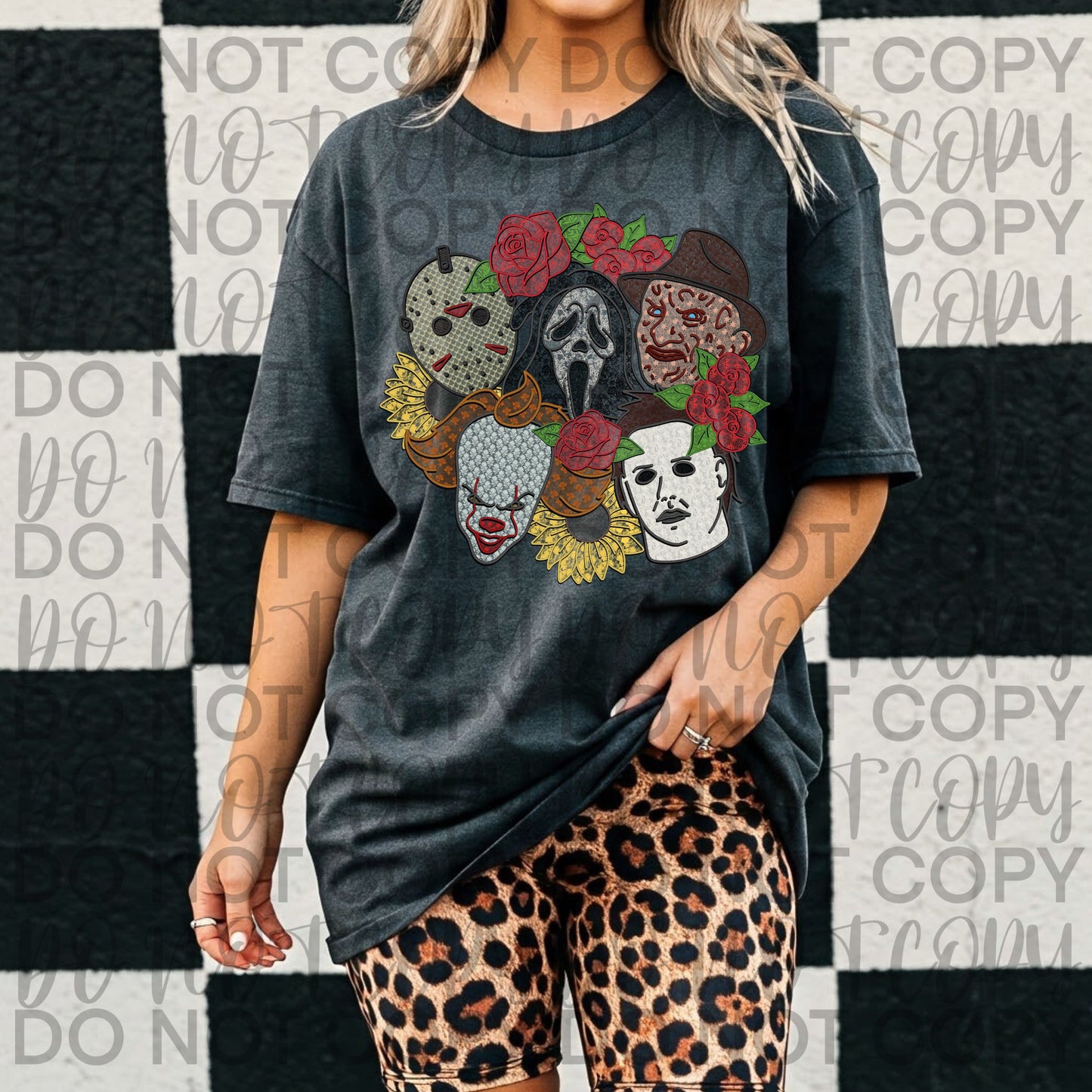 FLORAL FAUX LACE HORROR
