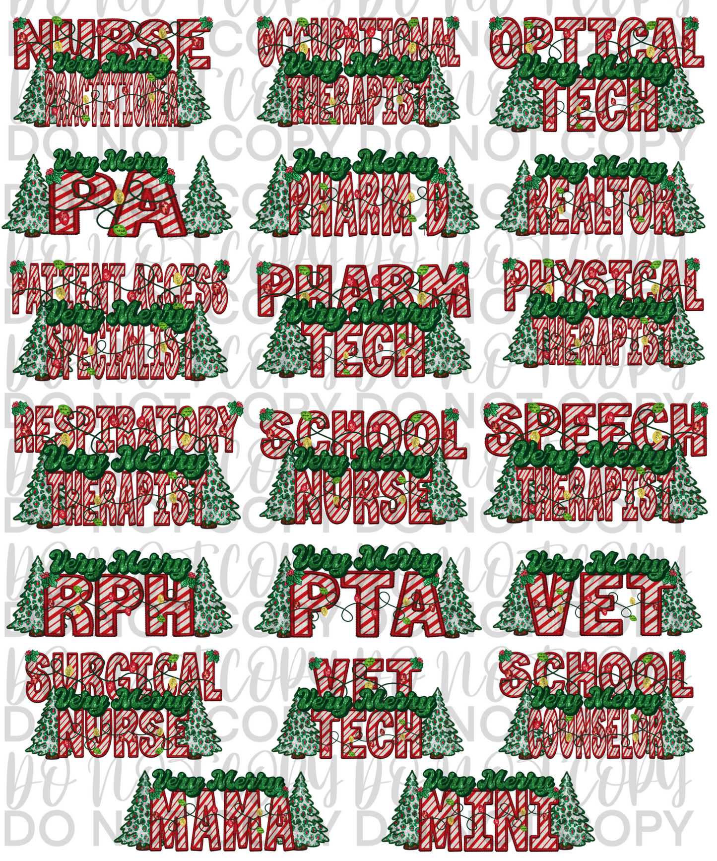VERY MERRY NAME BUNDLE - Custom Name Request