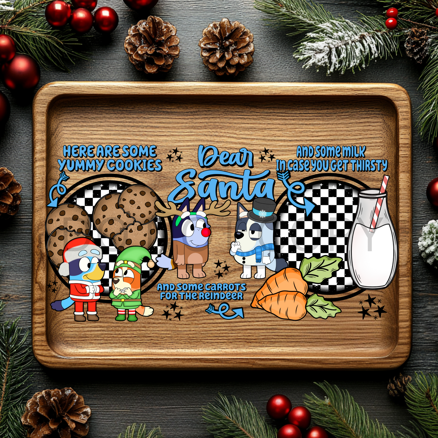 Blue dog Cookie Tray