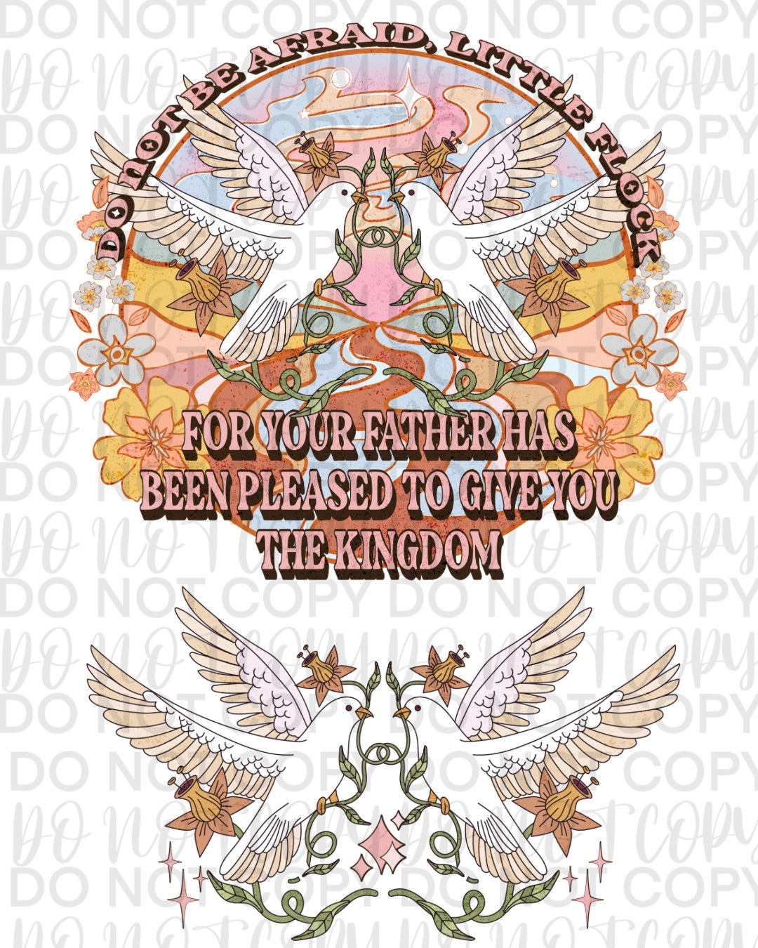 Do Not be afraid retro faith design