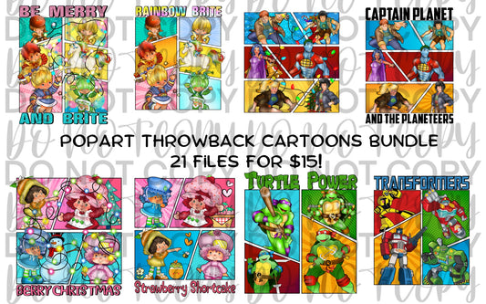 Popart Throwback Cartoons Bundle