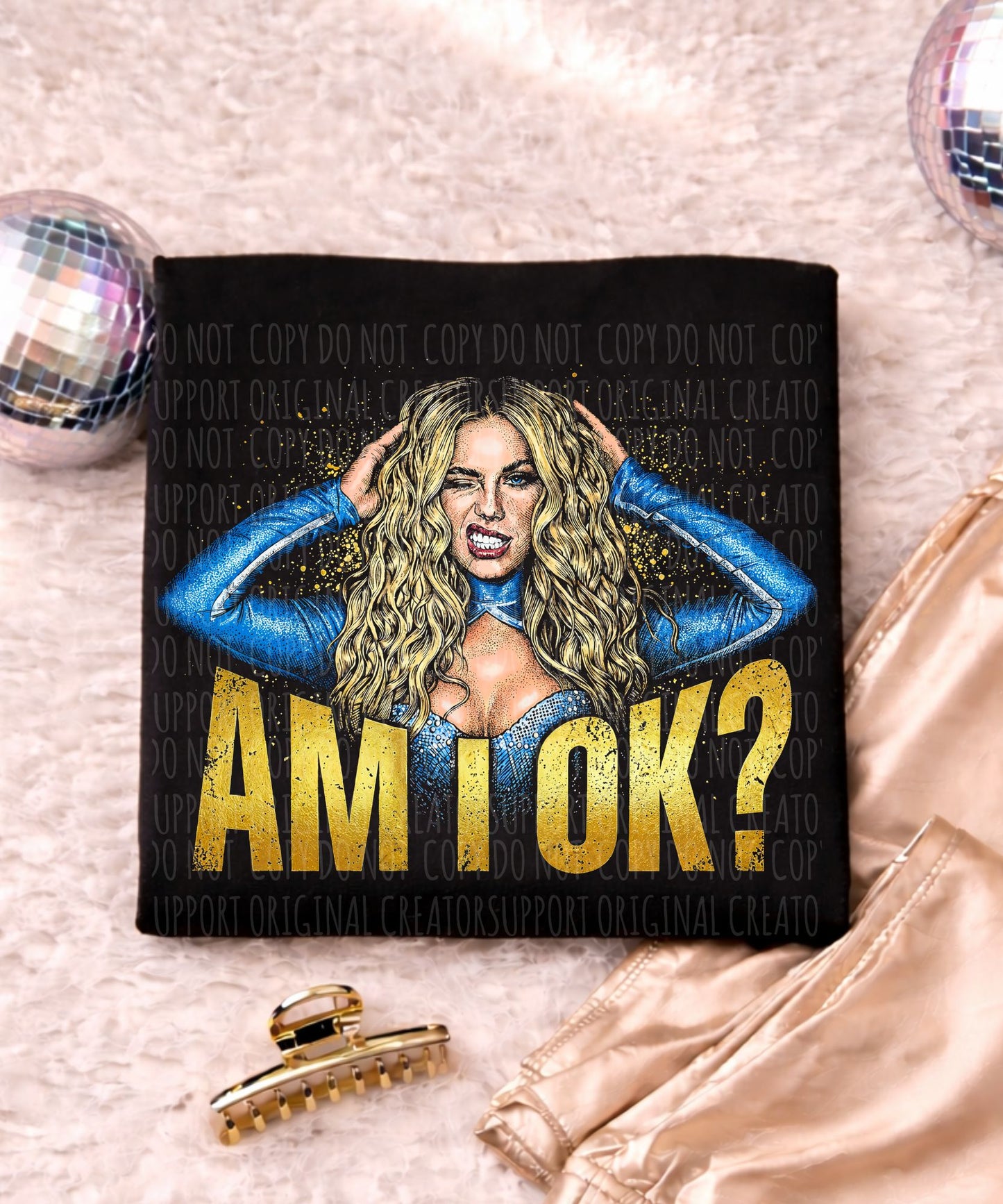 AM I OKAY- COLOR AND WHITE OPTIONS- DARK TEES ONLY