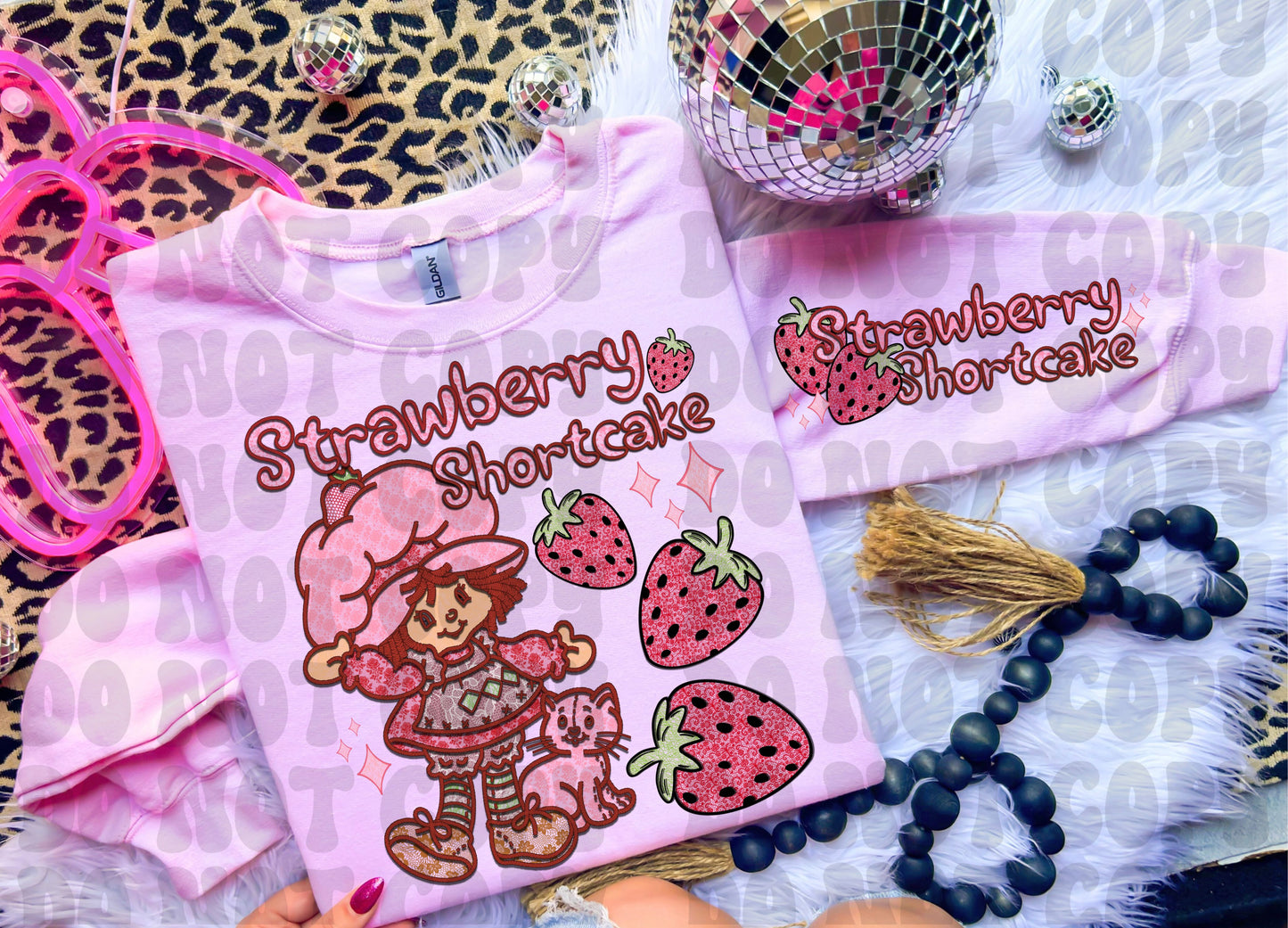 Faux Lace Strawberry Shortcake