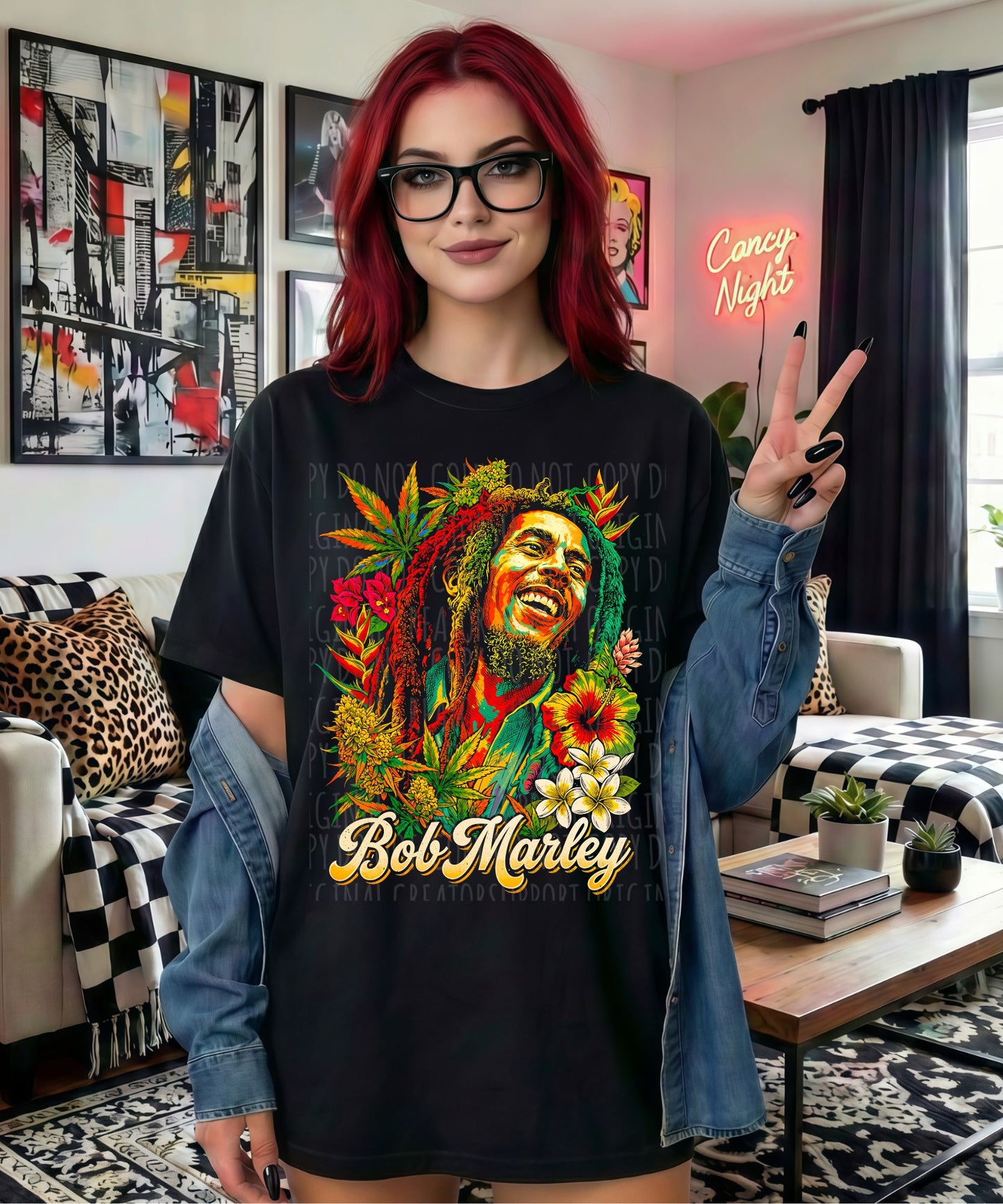 BM 420 and flowers- DARK TEES ONLY