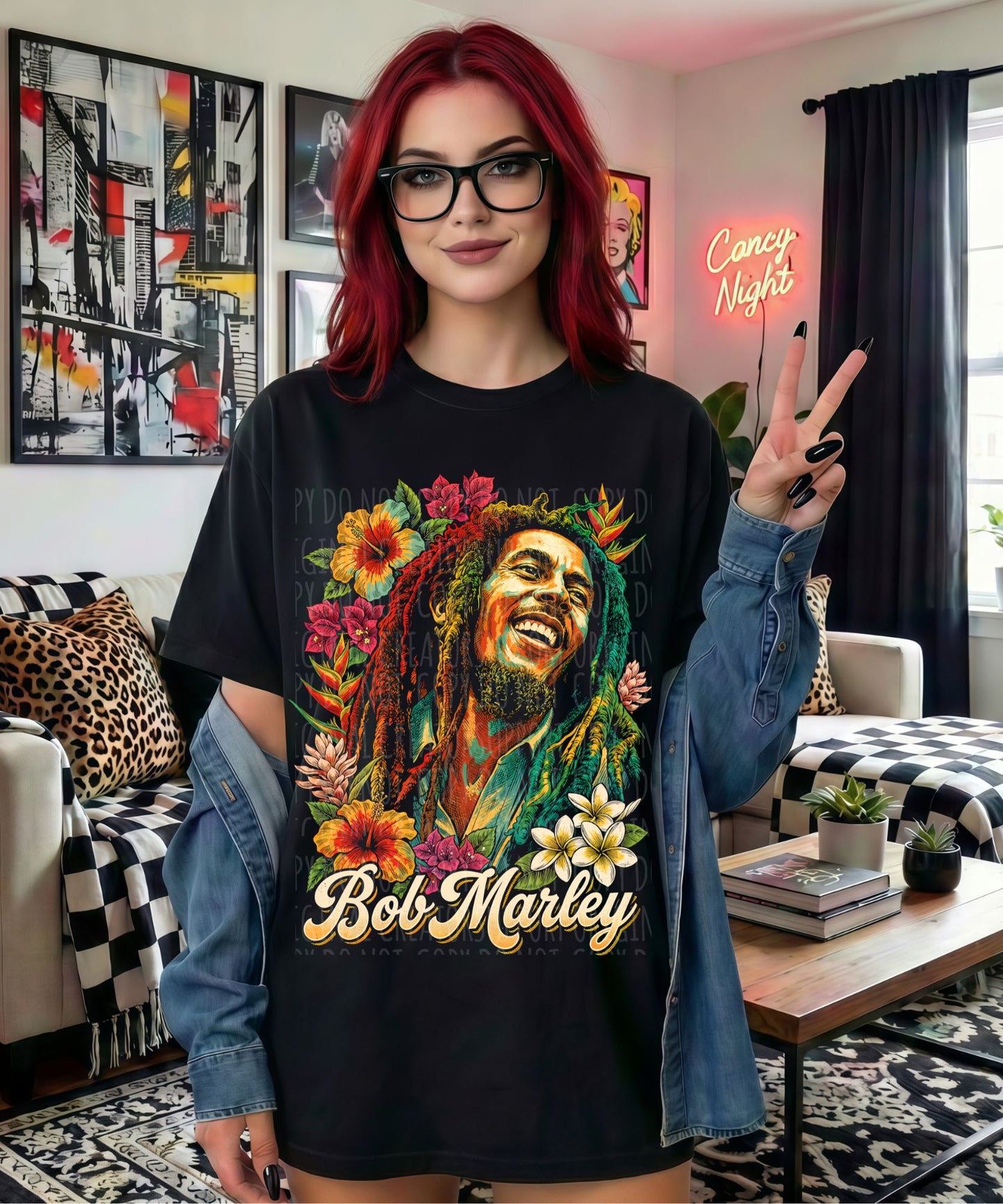 BM FLORAL- DARK TEES ONLY