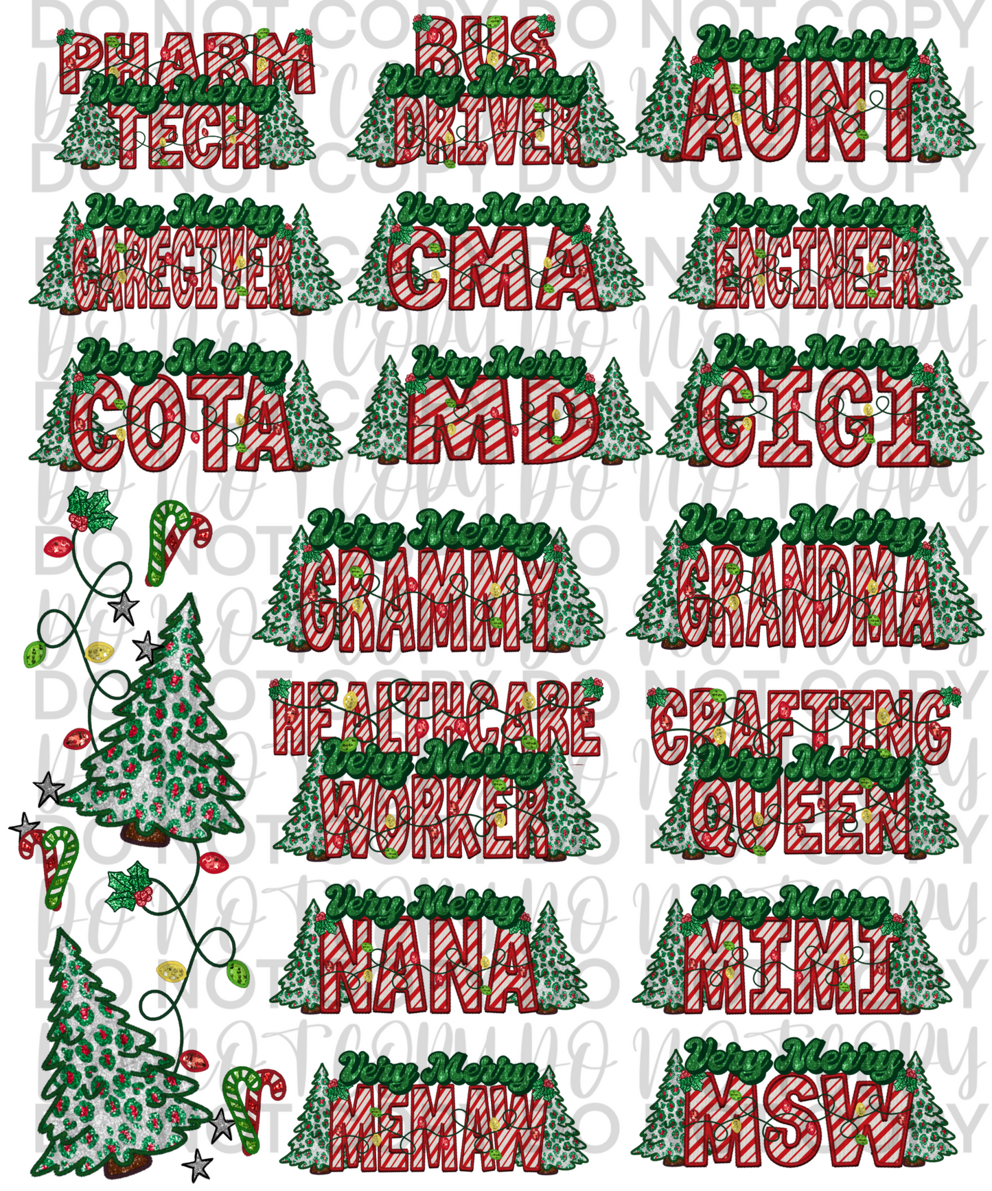 VERY MERRY NAME BUNDLE - Custom Name Request