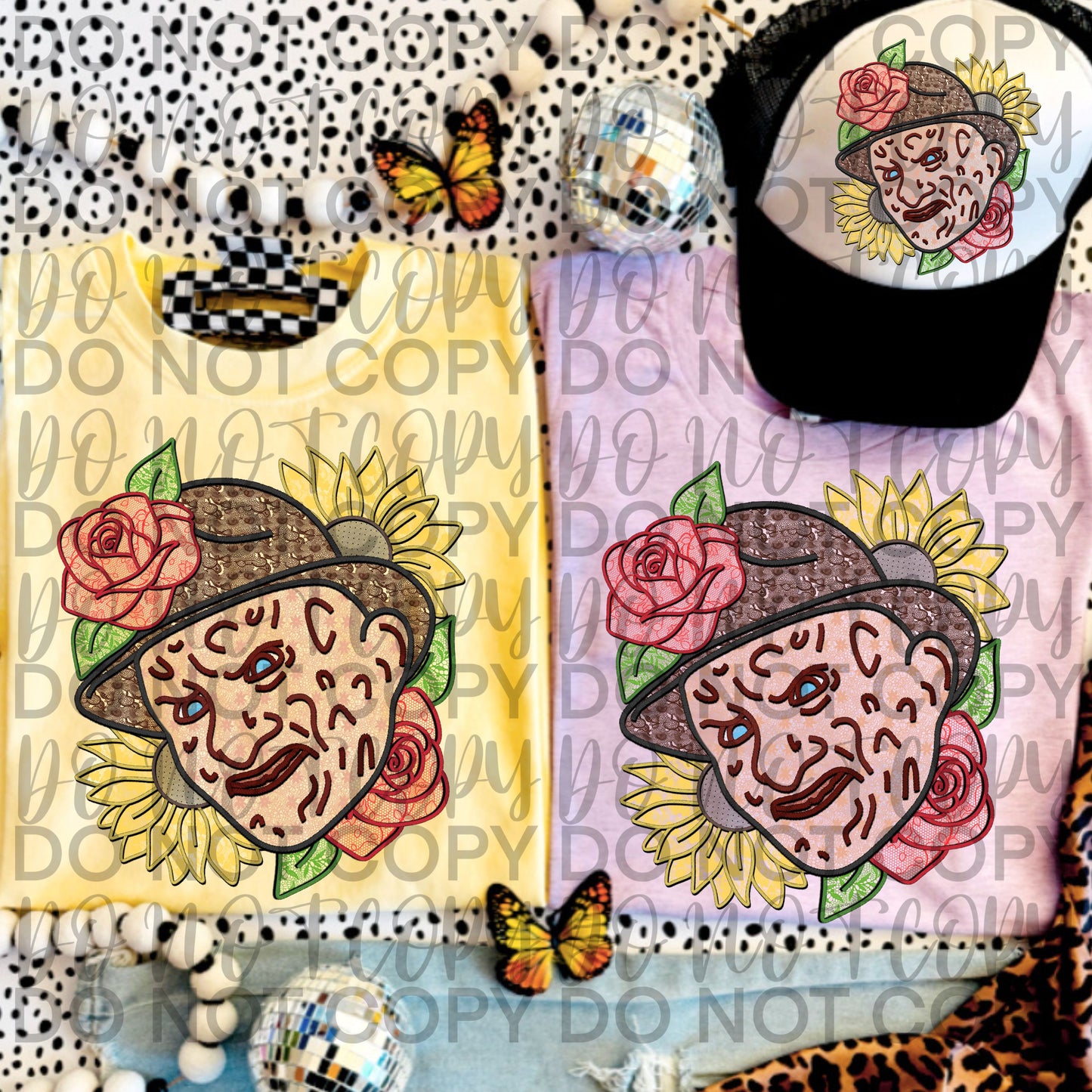 FLORAL FAUX LACE FREDDY