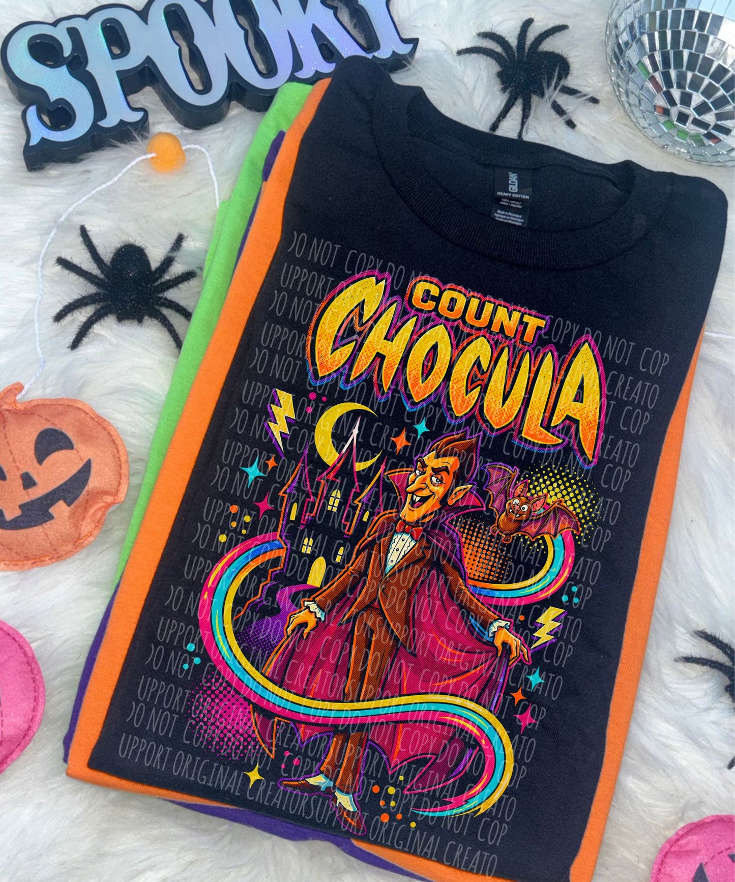 Dark tees only! Halftone Count Chocolate