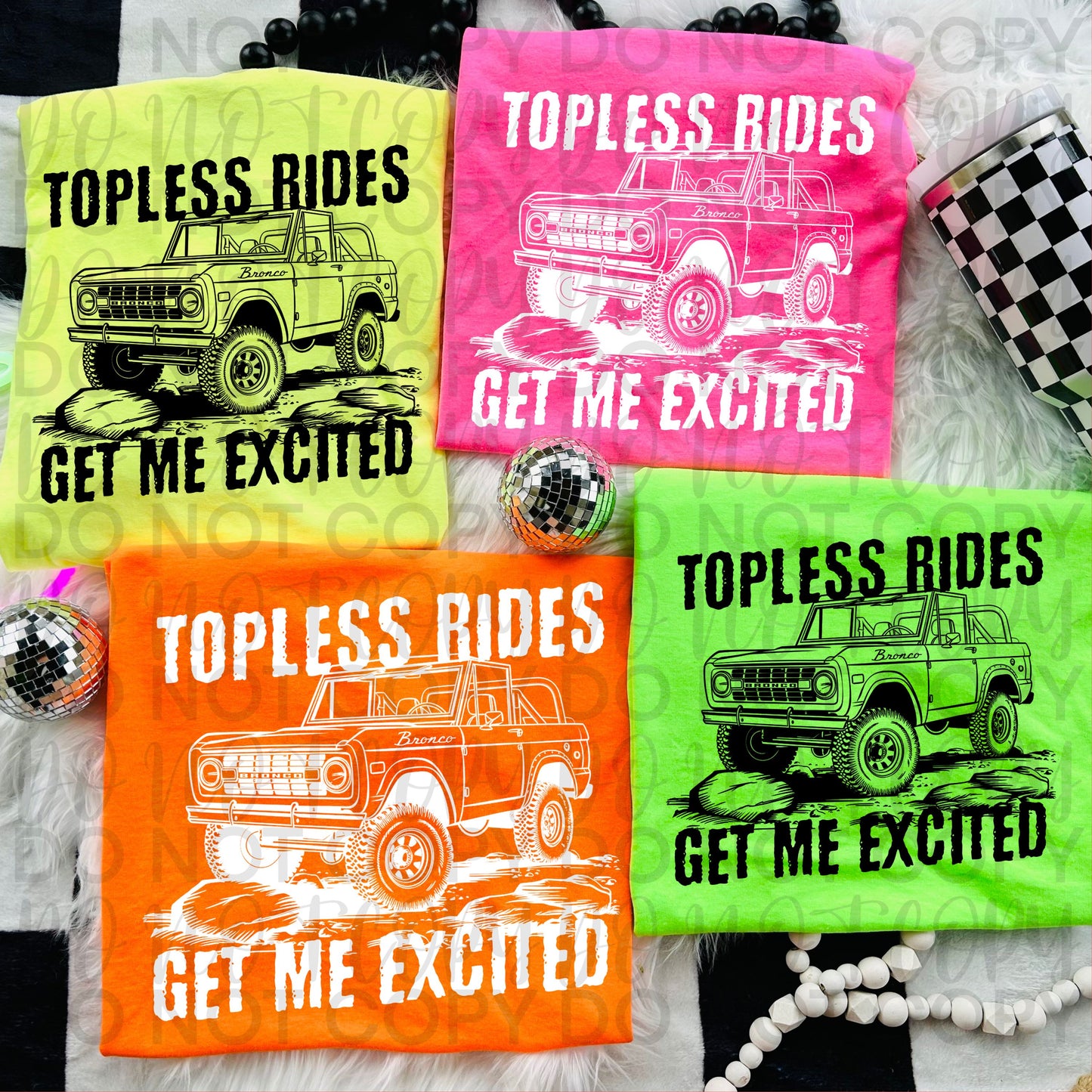 Topless Rides Gets Me Excited Bronco