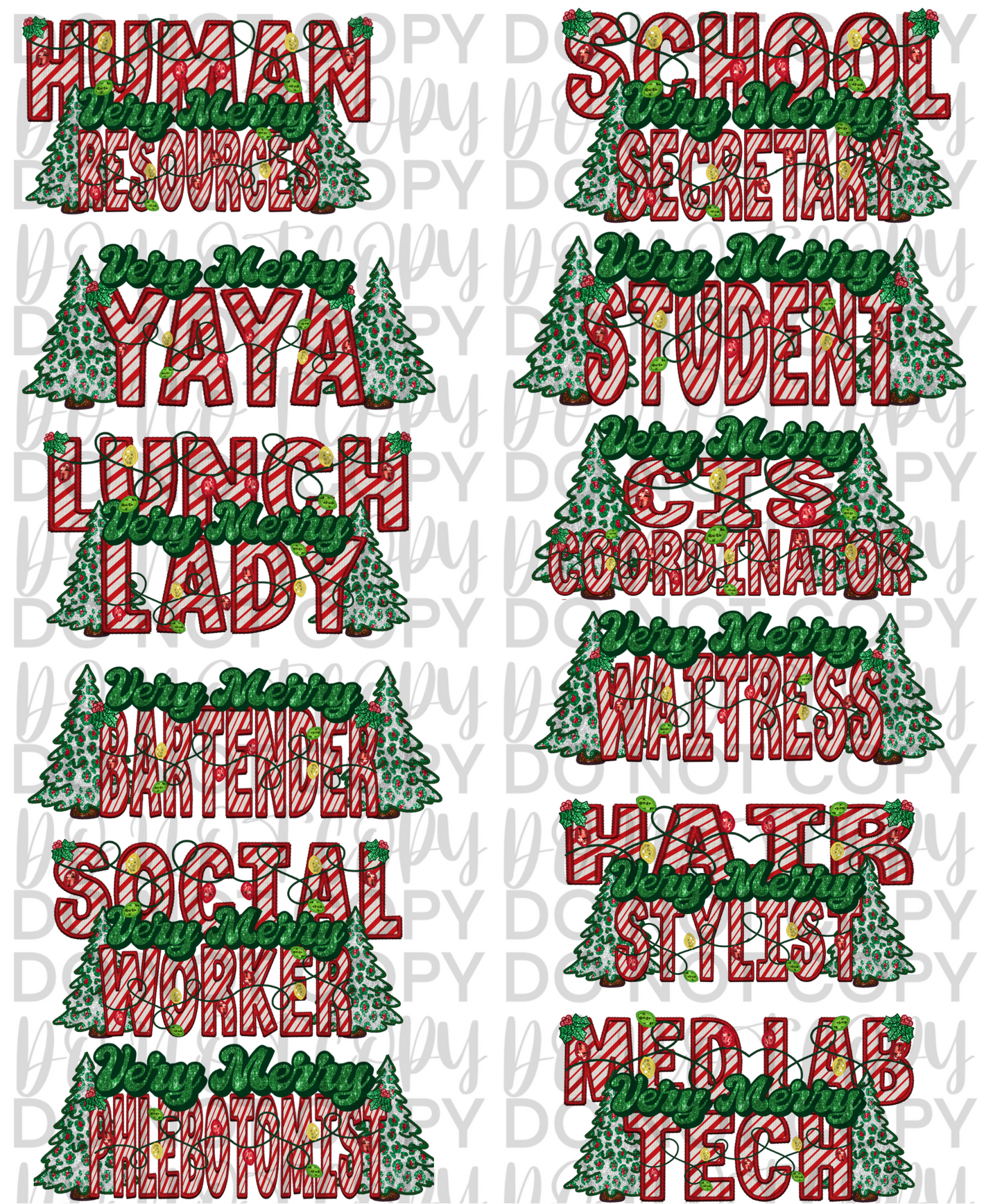 VERY MERRY NAME BUNDLE - Custom Name Request