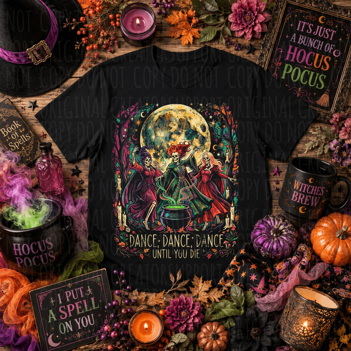 Dark tees only! Halftone HP Dance until you die