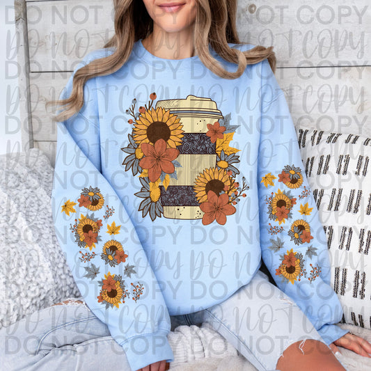 Vintage Fall Coffee and Sleeve set