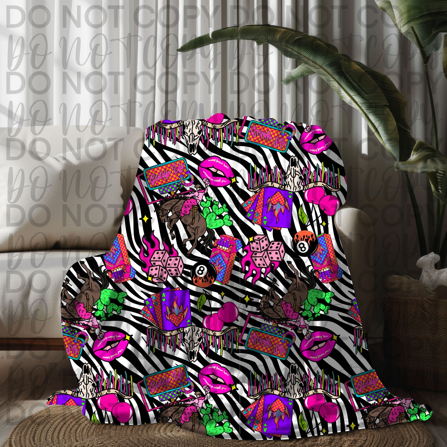 Giddy Up Collage Set- Tee Front, Sleeve, Seamless