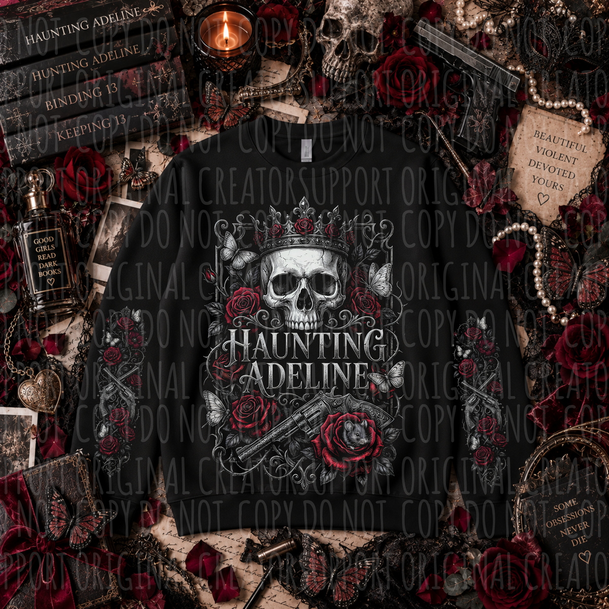 Dark tees only! Halftone Haunting Adeline