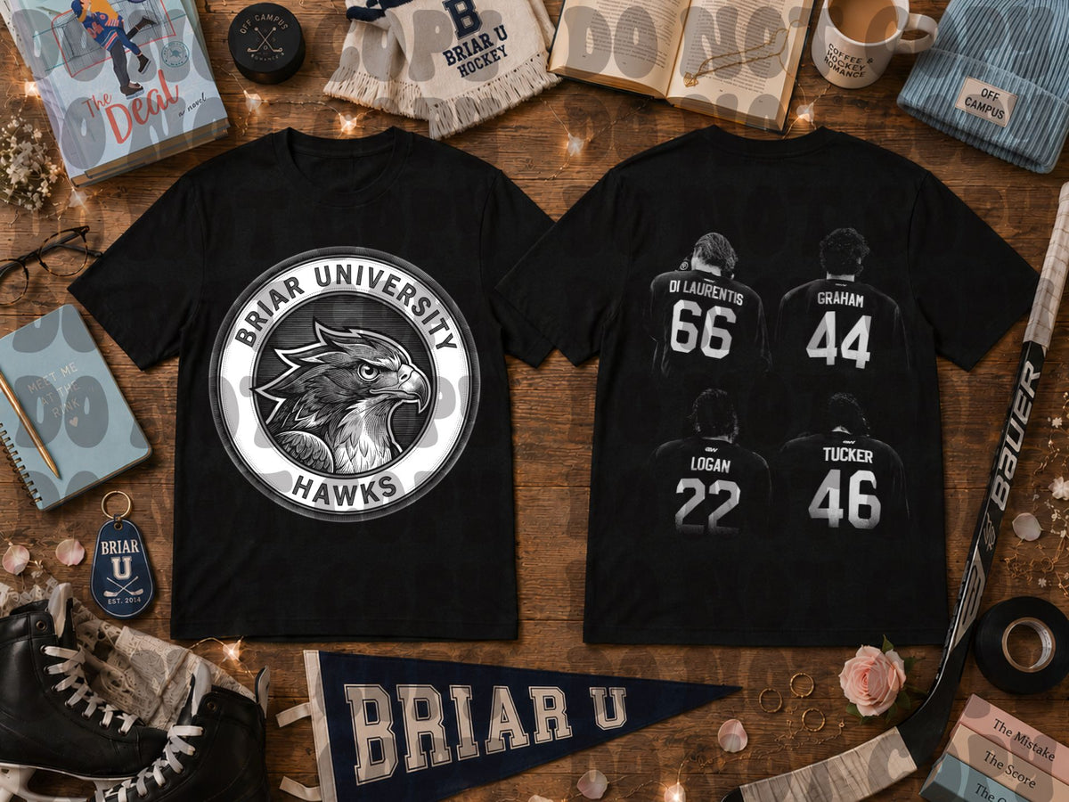 Briar Hawks Monochrome set- Dark tees only