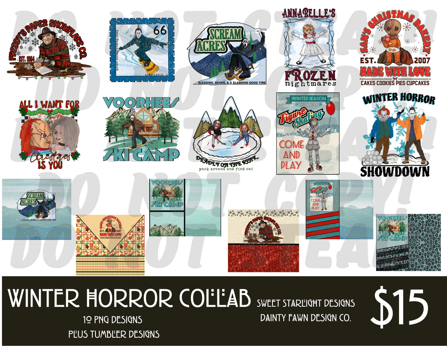 Winter Horror Design Collab | PNG