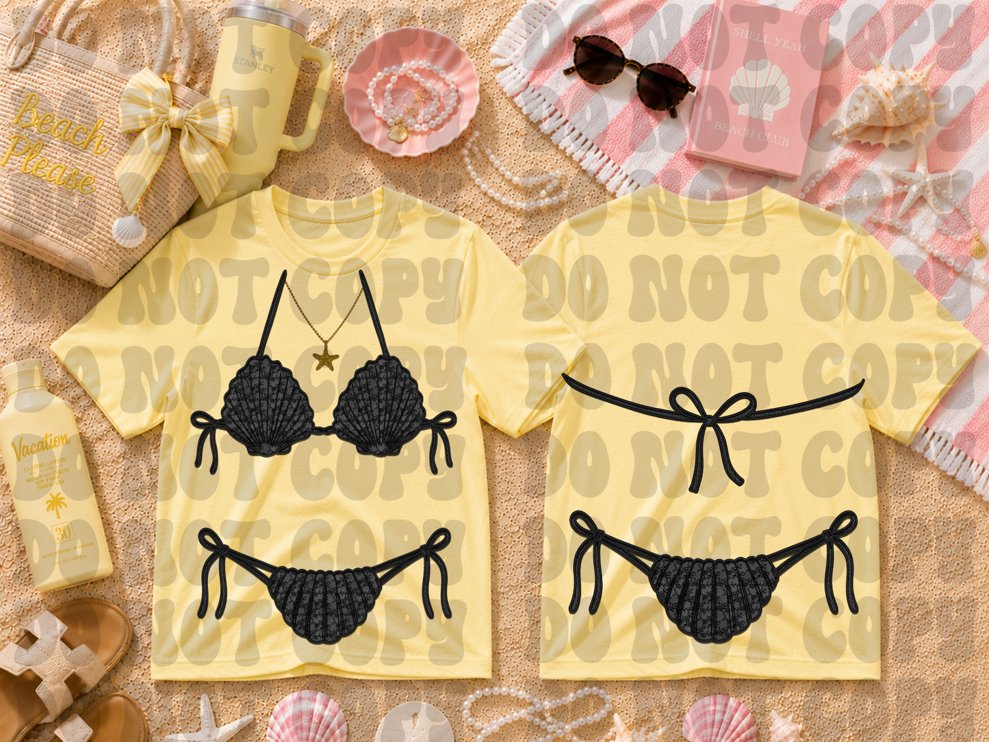 Black lace bikini