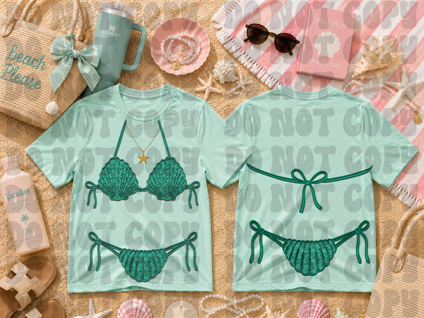 Sea foam lace bikini
