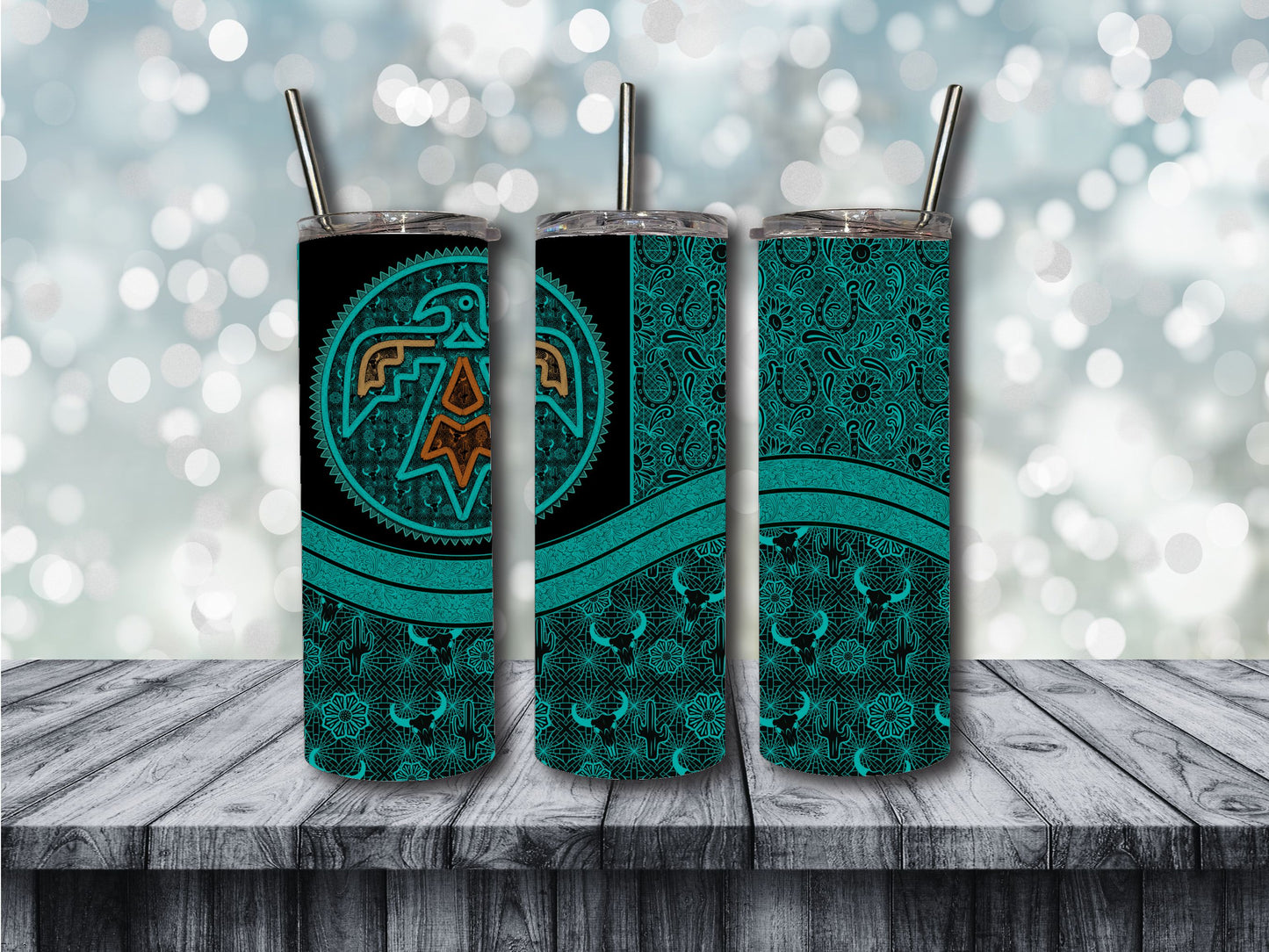 Lace Thunderbird tumbler