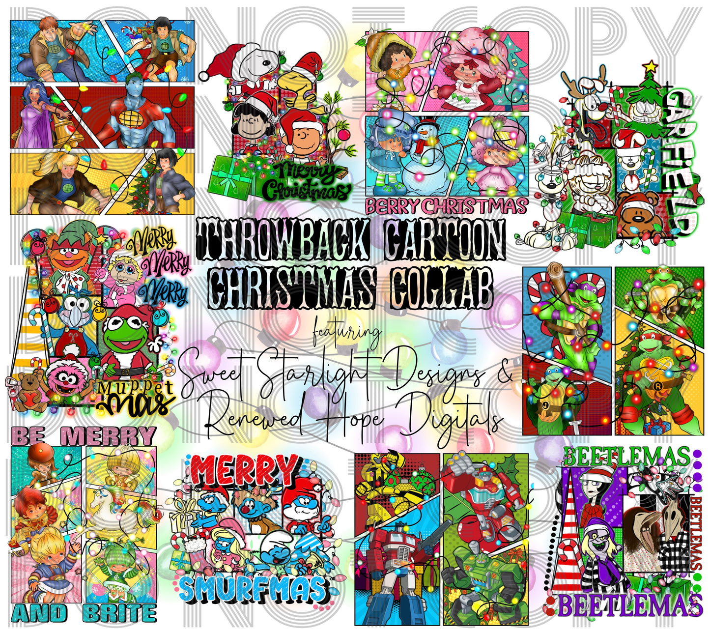 Throwback Cartoon Christmas Collab | PNG