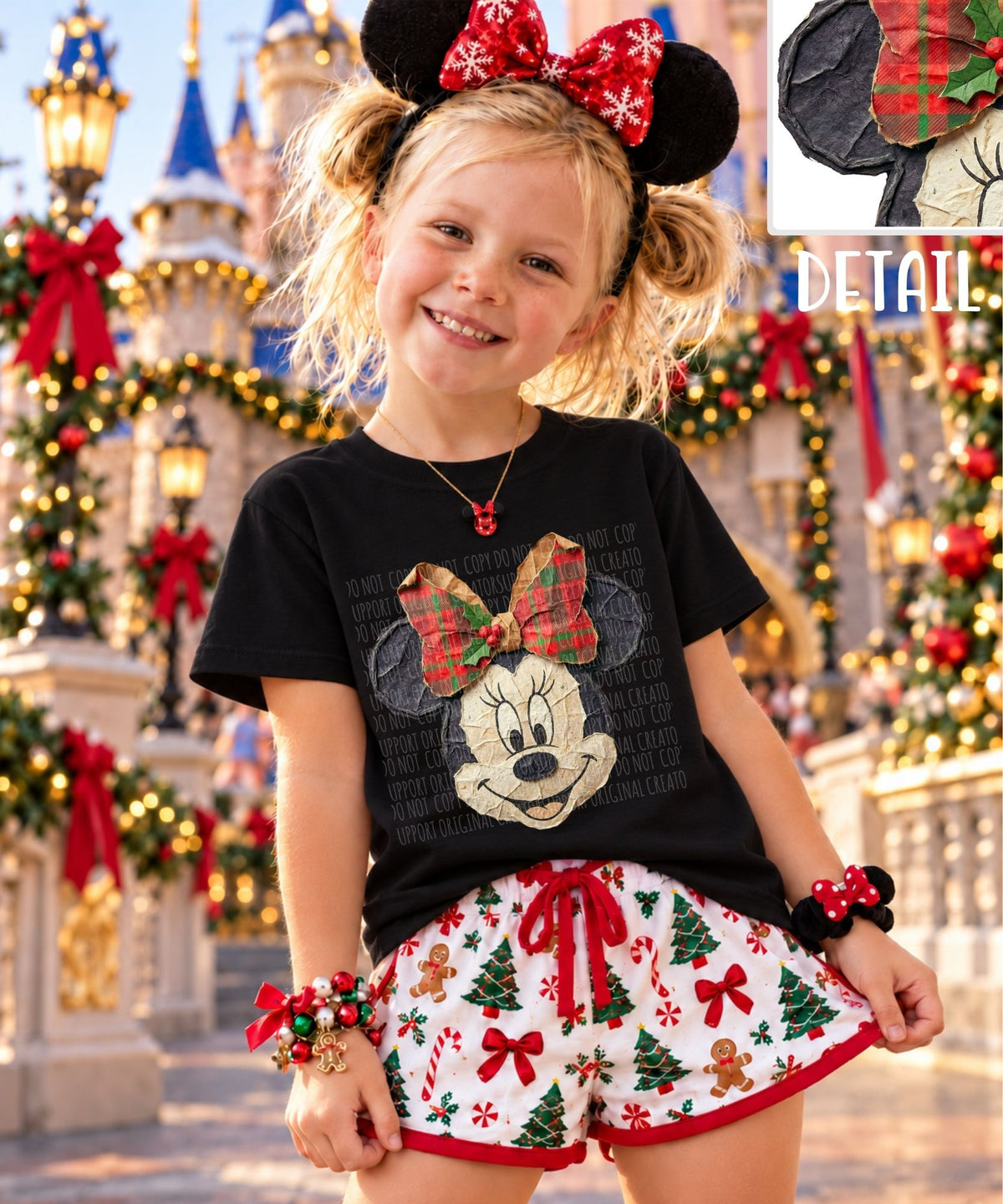 GIRL MOUSE CHRISTMAS PAPER