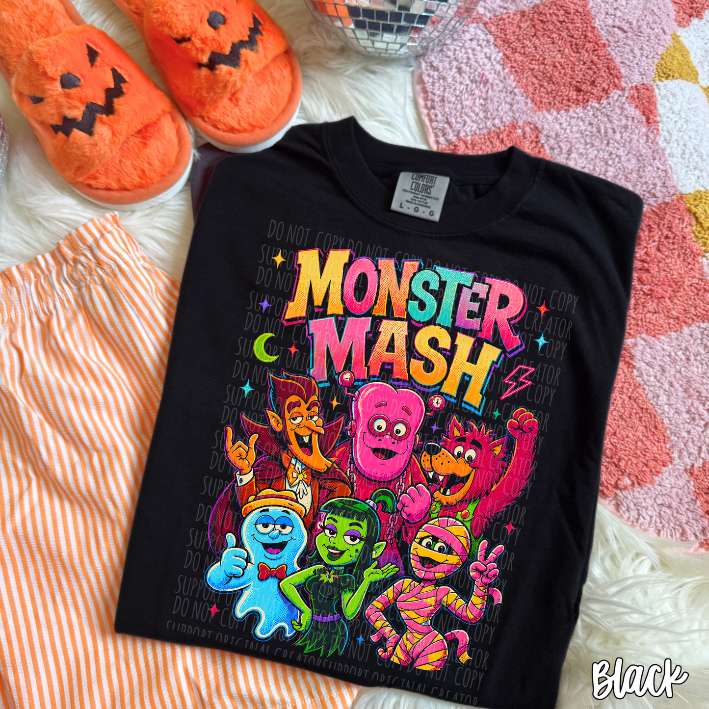 Dark tees only! Halftone Monster Mash