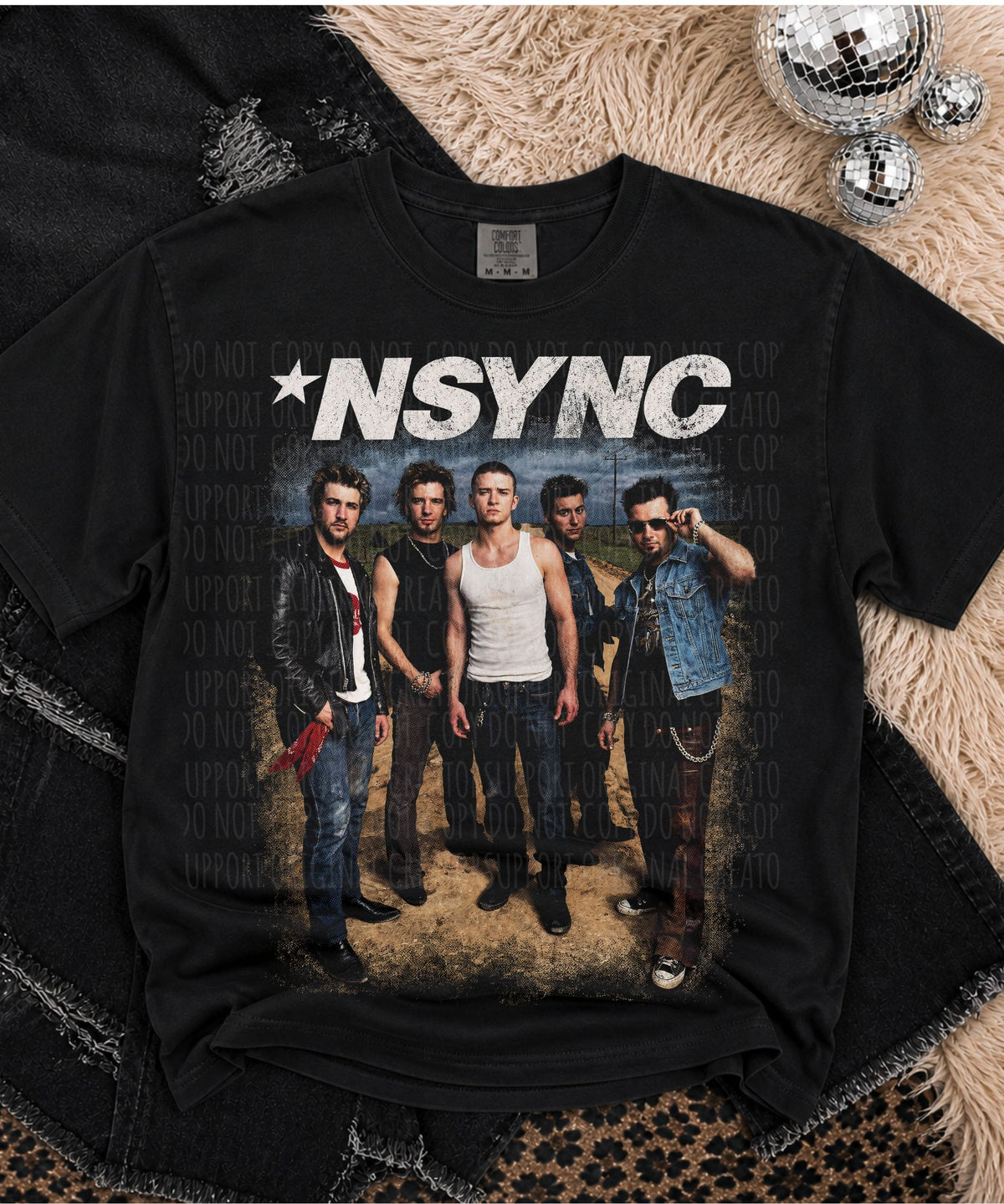 DARK TEES ONLY! HALFTONE NsYnC