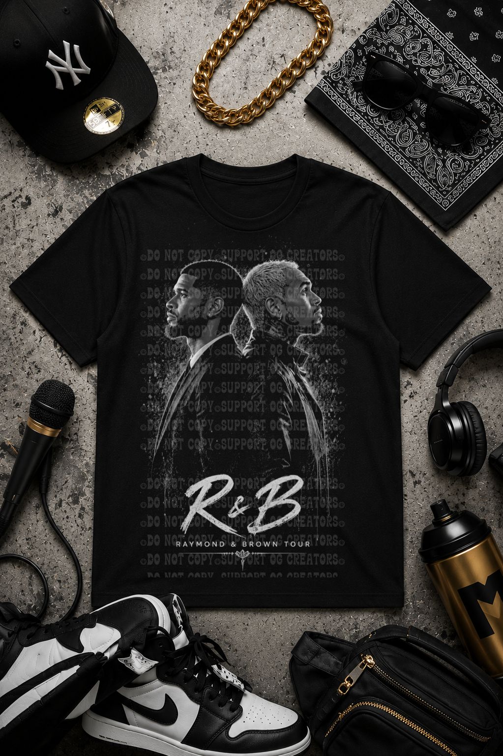 R&B Monochrome- Dark tees only!