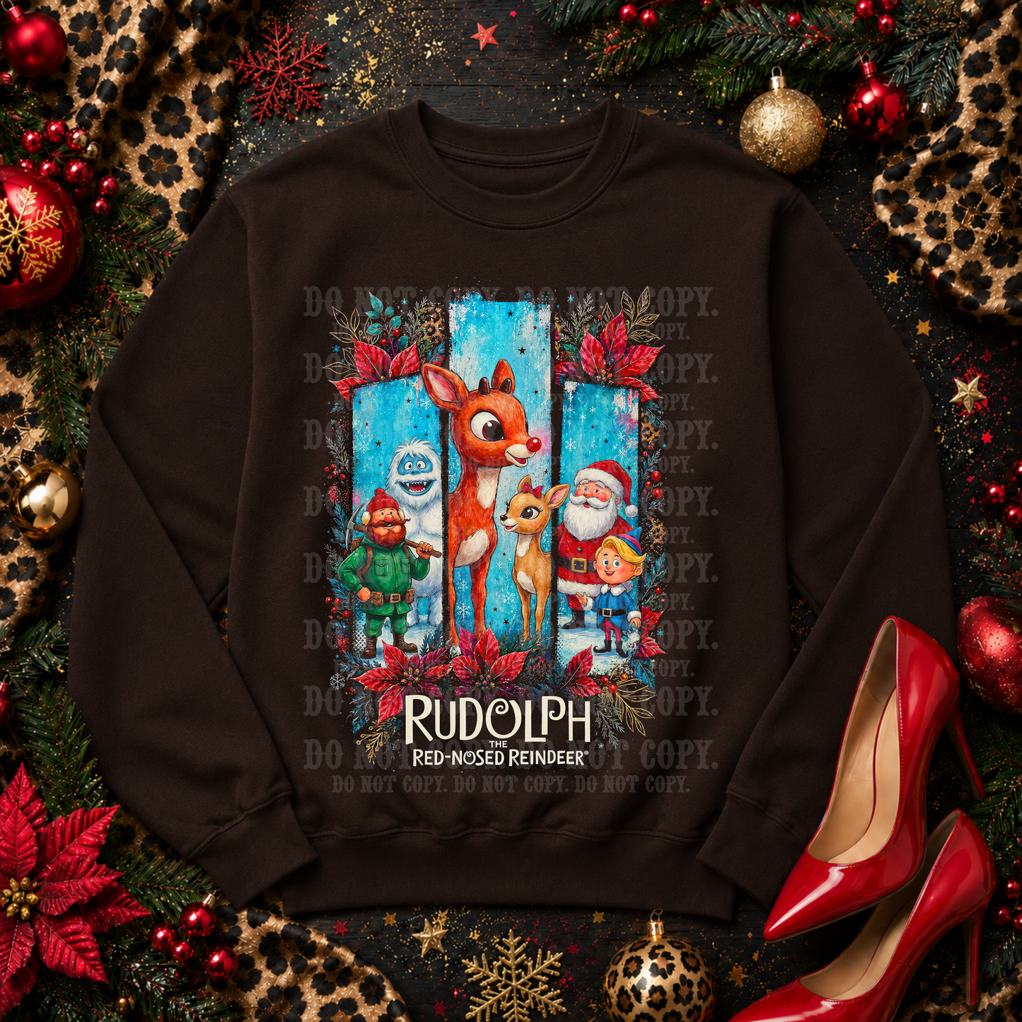 Holiday Halftones - Rudolph the Red Nose Reindeer