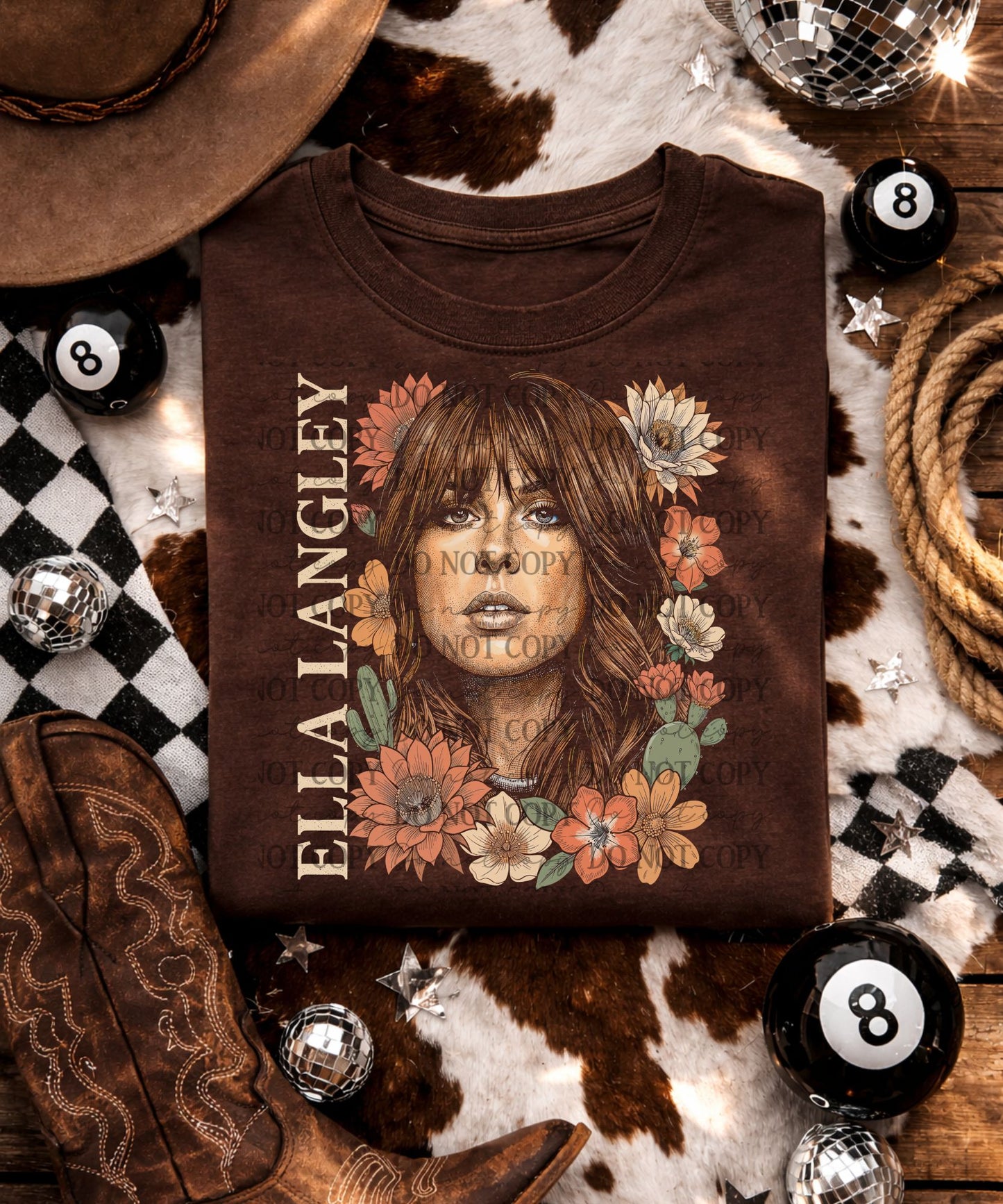 EL FLORAL- DARK TEES ONLY