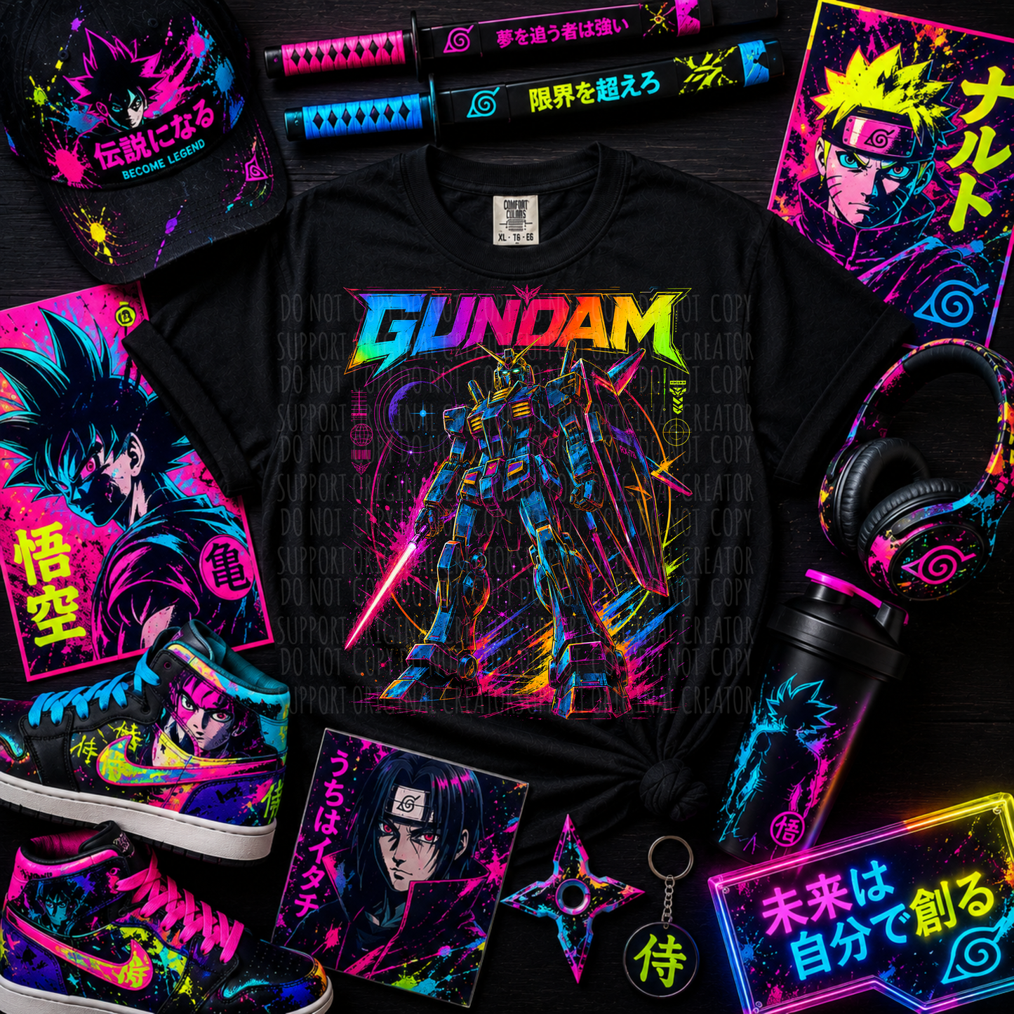 Dark tees only! Halftone Gundam