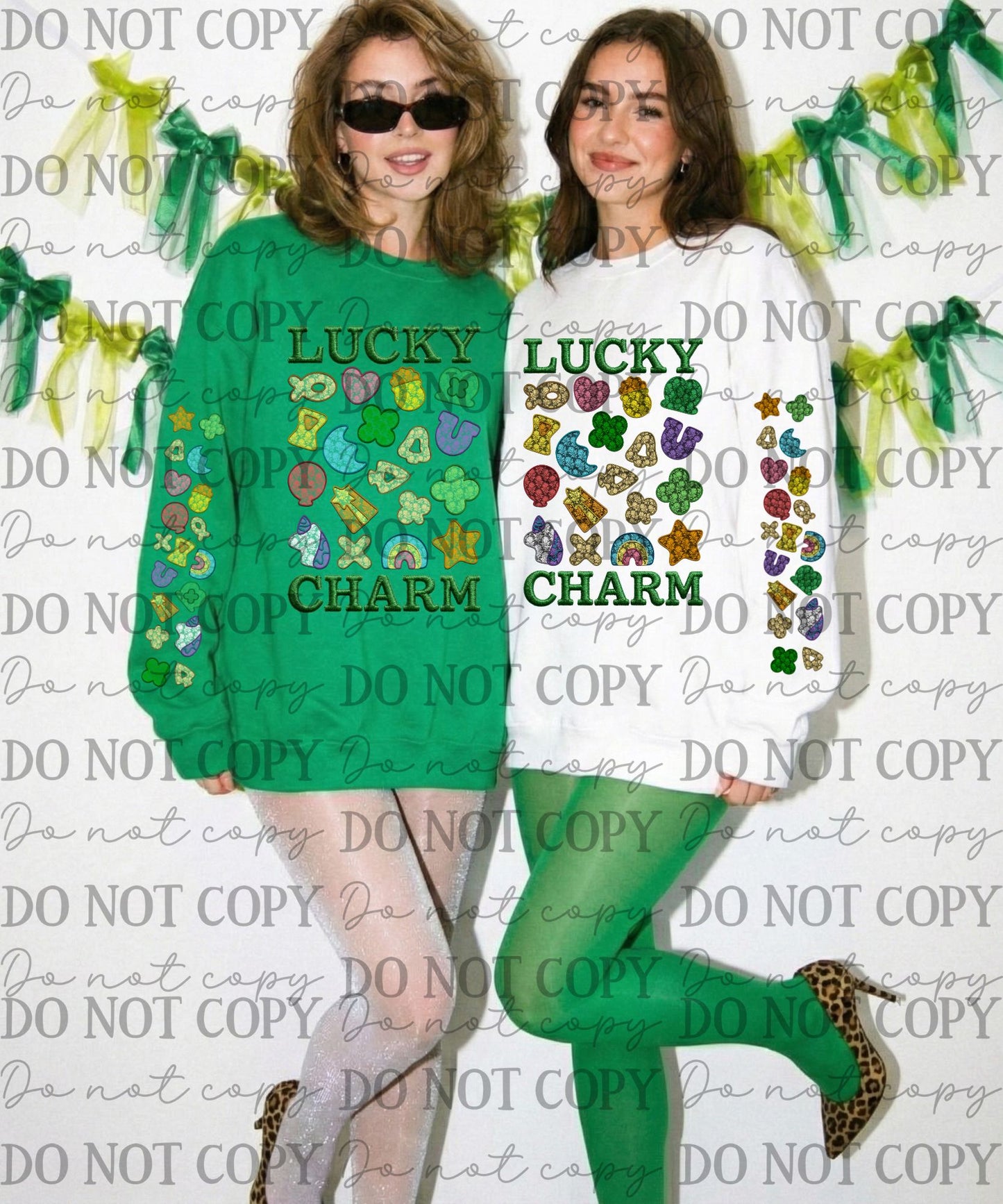 Lucky Charm- Faux lace