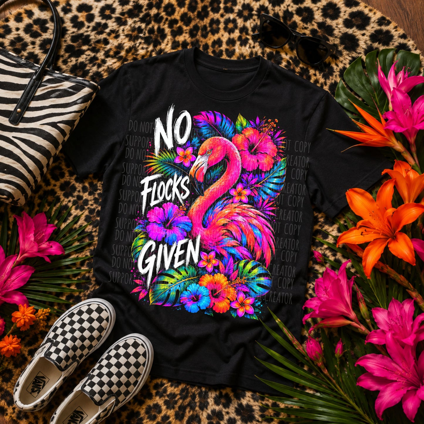 NO FLOCKS GIVEN-DARK TEES ONLY!