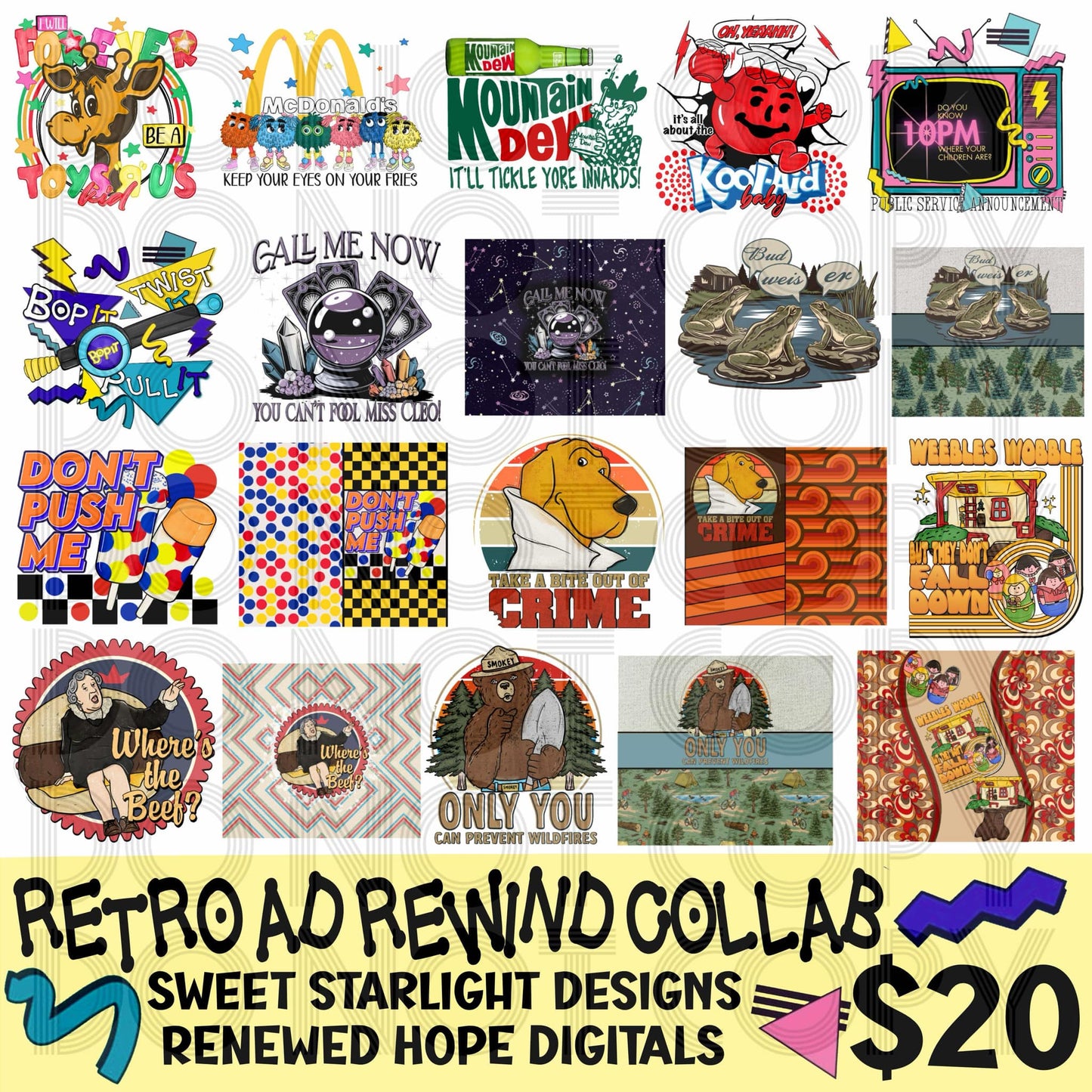 Retro Ad Rewind Collab