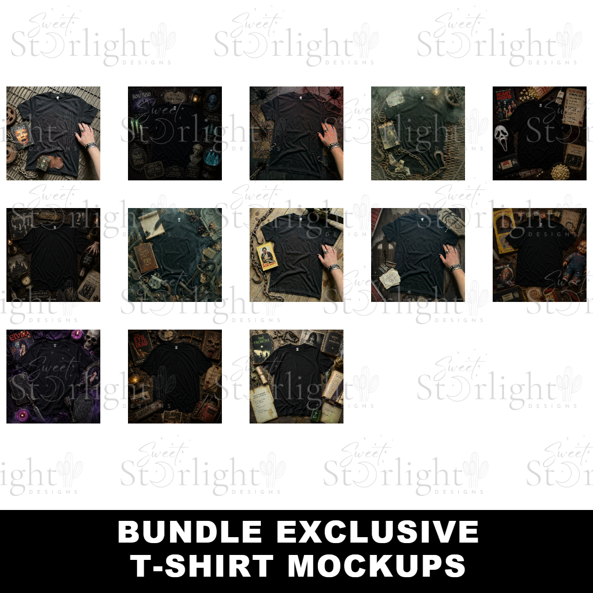 Spooky Movies 2 Knockout Tee Design Bundle