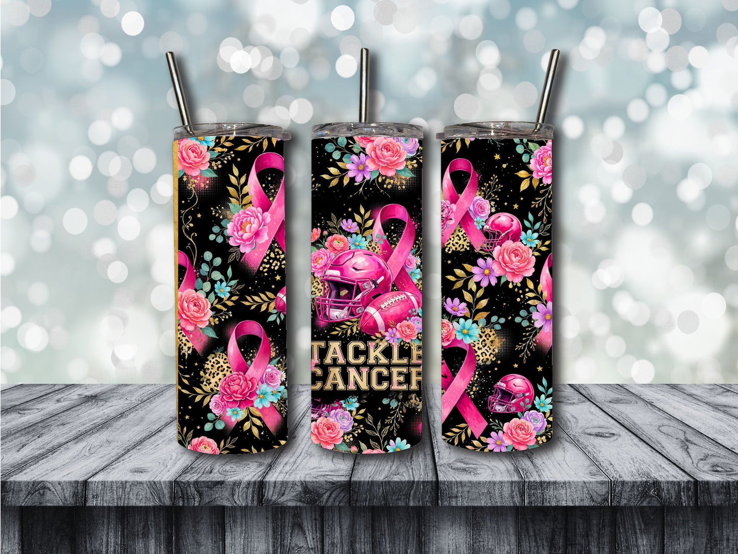 Tackle Cancer tumbler