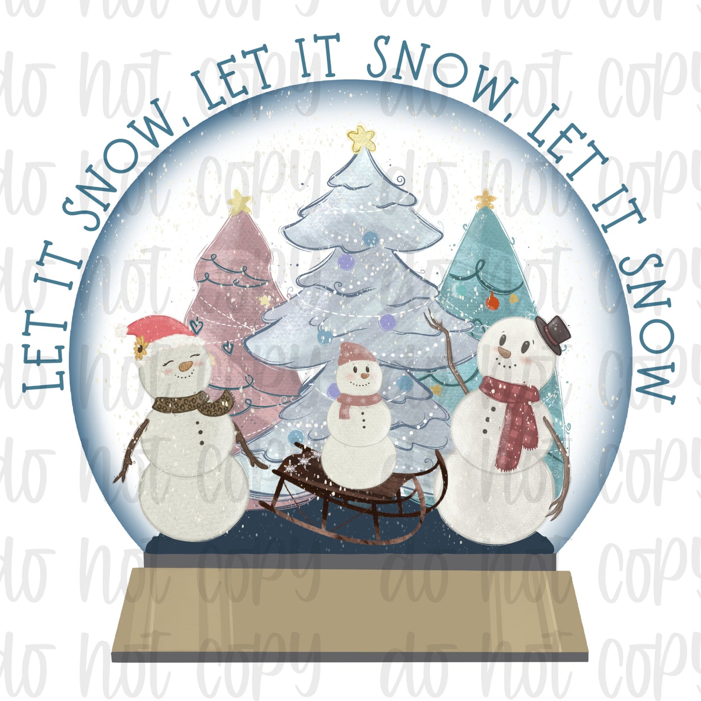 Let it snow snowglobe