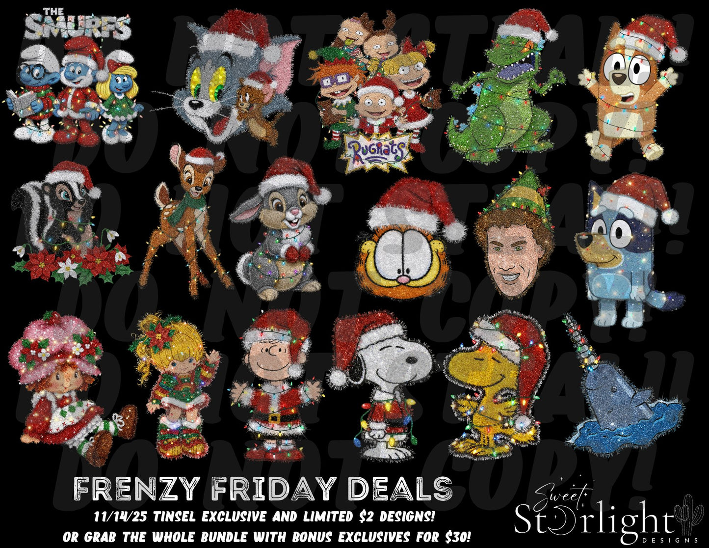 11/14 Frenzy Friday BIG TINSEL BUNDLE-over 50 files with bundle exclusives!!!