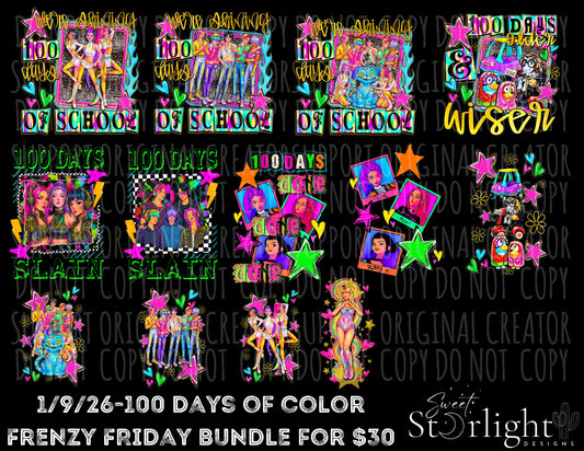1/9/26 100 Colorful Days of School Bundle