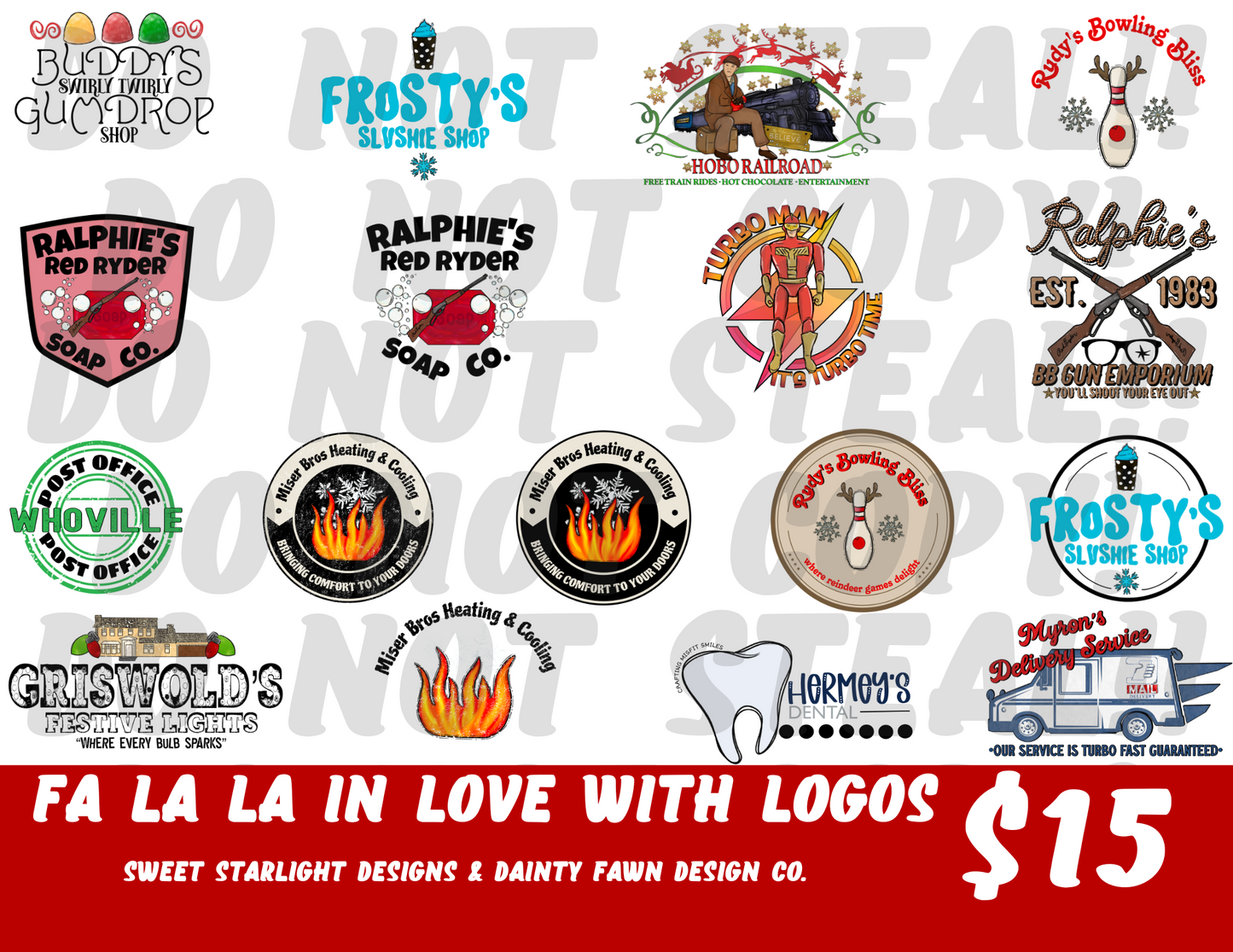 Fa La La La in Love with Logos Collab | PNG