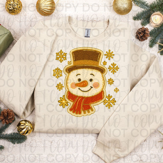 Chenille Patch Snowman