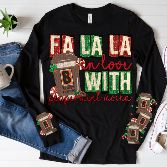 Biggby Fa la la in love with peppermint mocha set