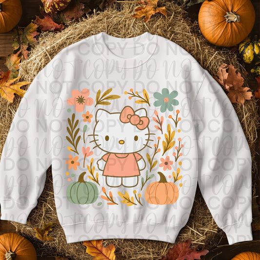Autumn Floral Hello Kitty